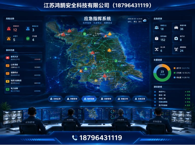 呼和浩特应急指挥系统展示图